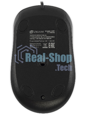 Мышь проводная Oklick 310M черный/серый, 2400 dpi, USB, кнопки - 4