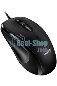 Мышь проводная Genius DX-101 черный, 1200 dpi, USB, кнопки - 3