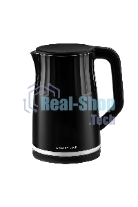 Чайник электрический Galaxy Line GL 0337, черный, пластик, 2200 Вт, 1,7 л