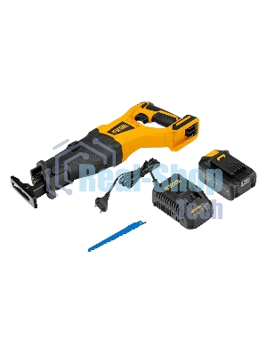 Пила сабельная аккумуляторная бесщет Denzel BRC-120, 18В Li-Ion