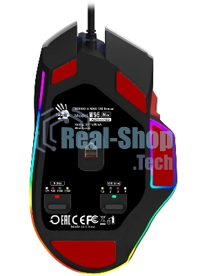 Мышь беспроводная A4Tech Bloody W95 Max Sports синий/белый оптическая (12000dpi) USB (10but)