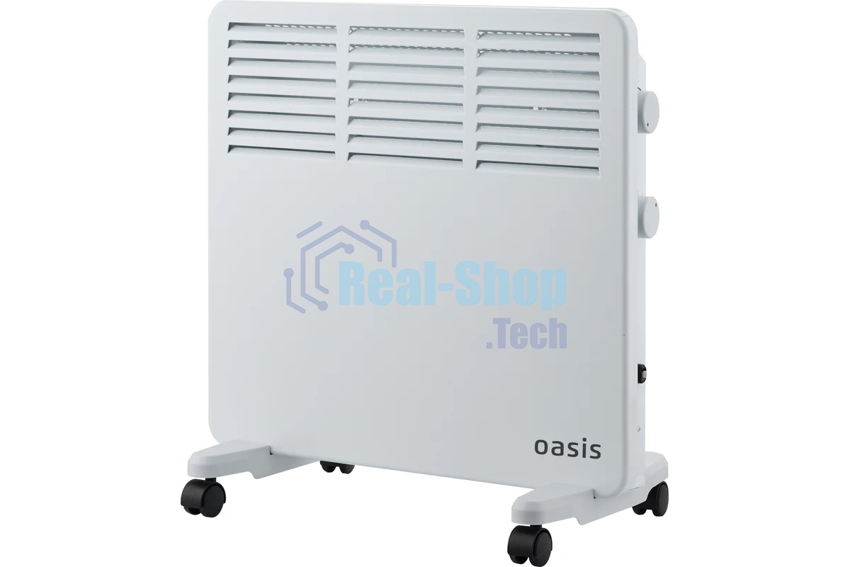 Конвектор Oasis VK-10 белый, 1000 Вт, 15 м2, термостат