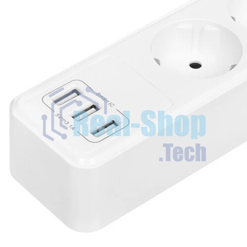 Сетевой фильтр QUMO Power Bar 5SP4U (P-0005), белый