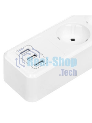 Сетевой фильтр QUMO Power Bar 5SP4U (P-0005), белый
