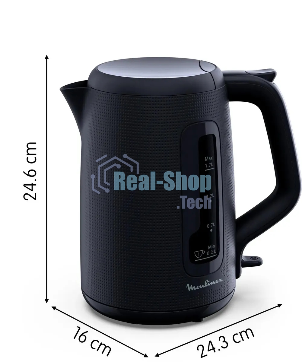 Чайник электрический Moulinex BY2M0810 1.7 л, 2400 Вт, черный