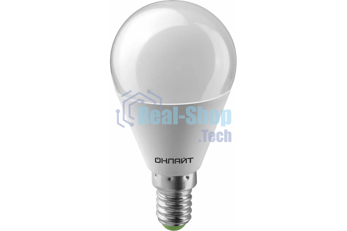 Лампа светодиодная ОНЛАЙТ 71644 OLL-G45-6-230-4K-E14