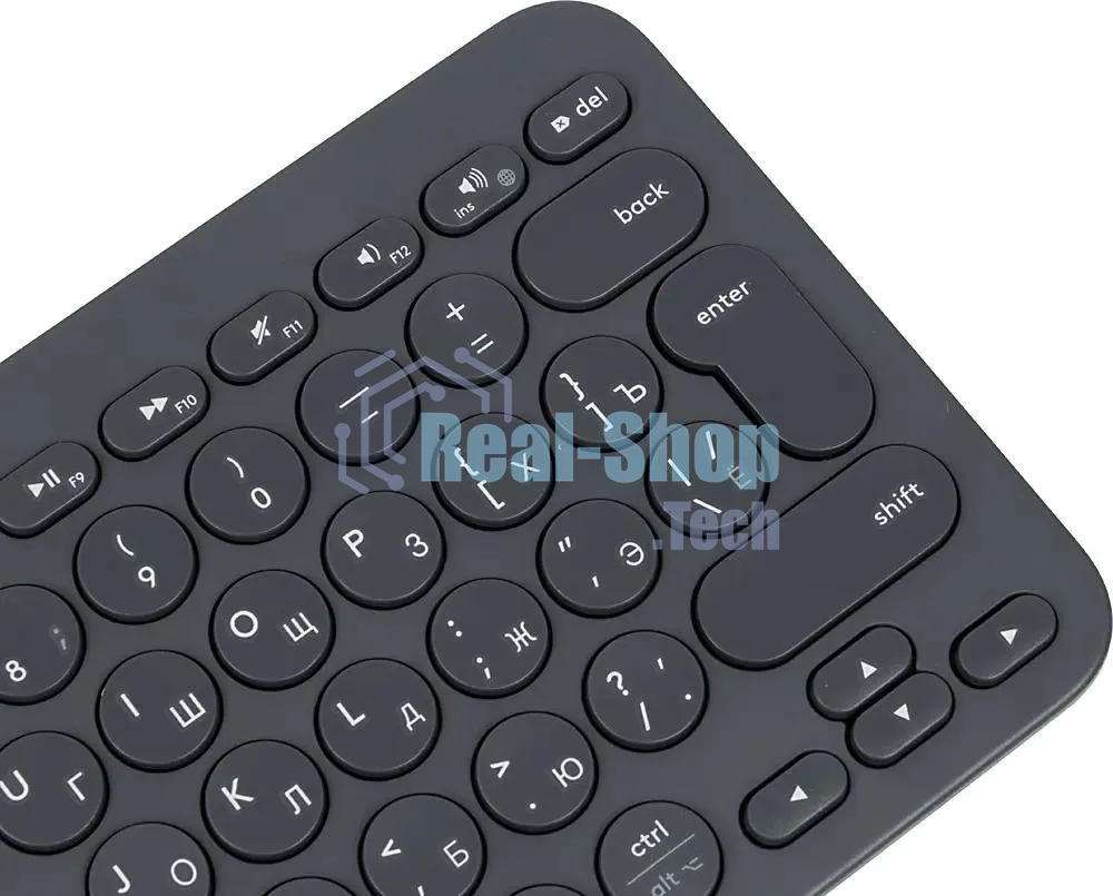 Клавиатура беспроводная Logitech K380, Bluetooth, темно-серый