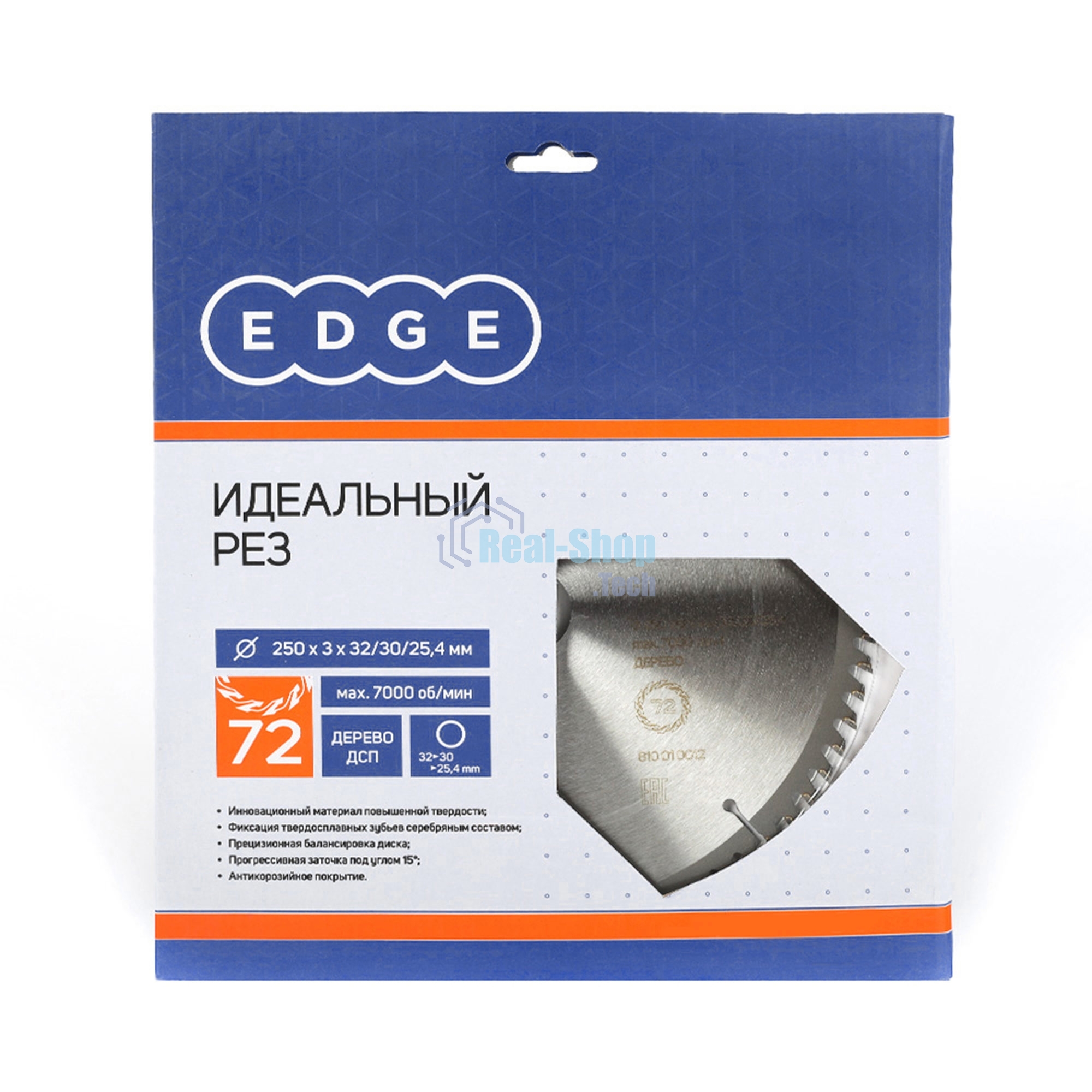Диск EDGE by PATRIOT пильный по дереву 250х72х32/30/25,4