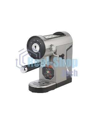 Кофеварка рожковая LEONORD LE-1749 (108134) черный/стальной, исп. кофе - молотый, 0,8 л, 1360 Вт, 20 бар