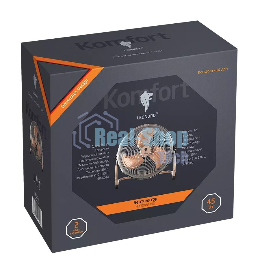 Вентилятор Leonord LE-1604 1шт/коробка
