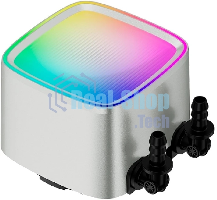 Система жидкостного охлаждения Water Cooling System Geometric Future Eskimo Pro 360 (240W, 360мм, ARGb, белый/Fans: 3x120мм, 80.81CFM, 34.2dBA, 2000RPM/Pump height 54мм, 3200RPM, Rad thickness 27мм/S: 1851, 1700, 1200, 115X, 2011, 2066, AM5, AM4)