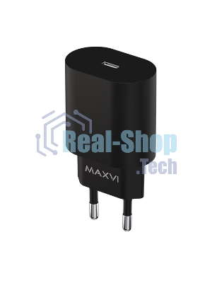 Сетевое зарядное устройство Maxvi SFC-125PD Type-C 3А 25W PD QC3.0 черный