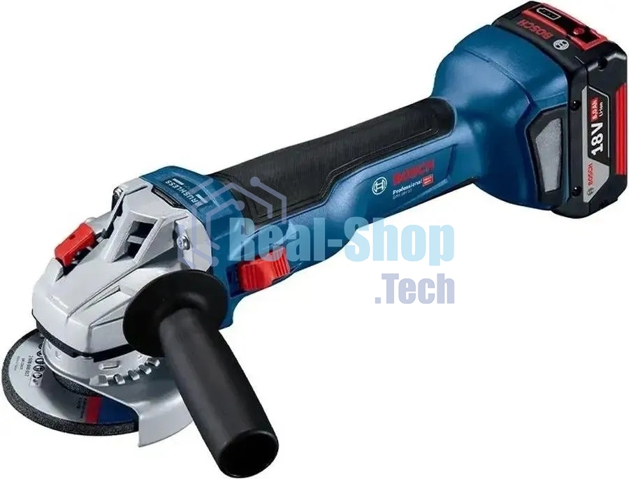 Углошлифовальная машина акк. BOSCH GWS 18V-10 (06019J4004) 2x 5.0А·ч