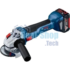 Углошлифовальная машина акк. BOSCH GWS 18V-10 (06019J4004) 2x 5.0А·ч