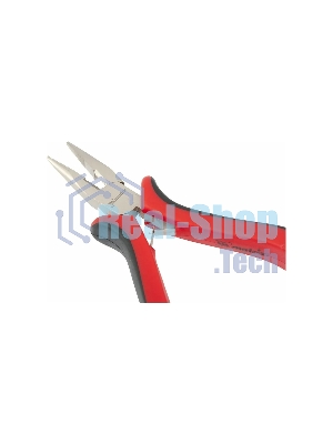 Длинногубцы Matrix mini 130 мм Ni прямые, авторазжим, двухкомпонентные рукоятки