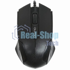 Мышь проводная Qumo Office M14 черный, 1000 dpi, USB, кнопки - 3