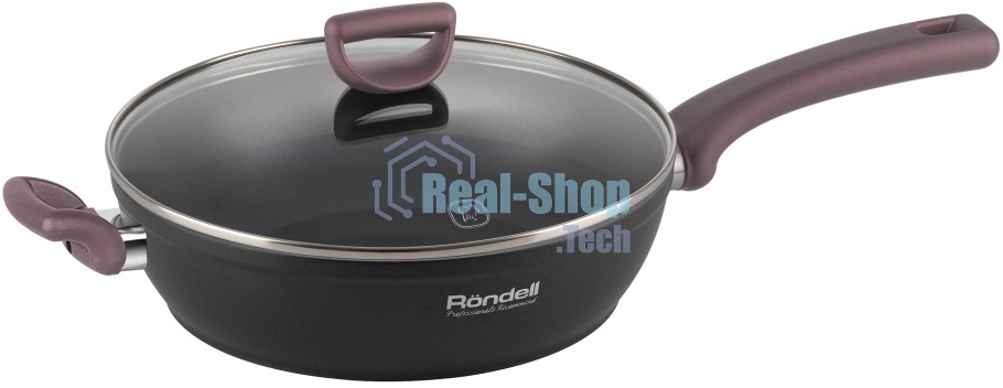 Сотейник Rondell Fest RDA-1526 d=28 см, (с крышкой) черный