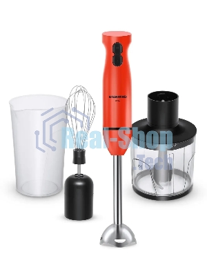 Блендер погружной Starwind SBP2201 850Вт красный/черный