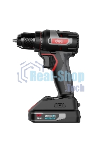 Дрель-шуруповерт аккумуляторная Deli DE-DZ20-1D2, 20В, 2 АКБ, Сумка