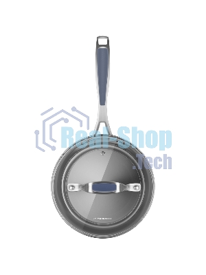Ковш Maunfeld Madison MF18MS01SP из нержавеющей стали со стеклянной крышкой, 16см, 1,8л.