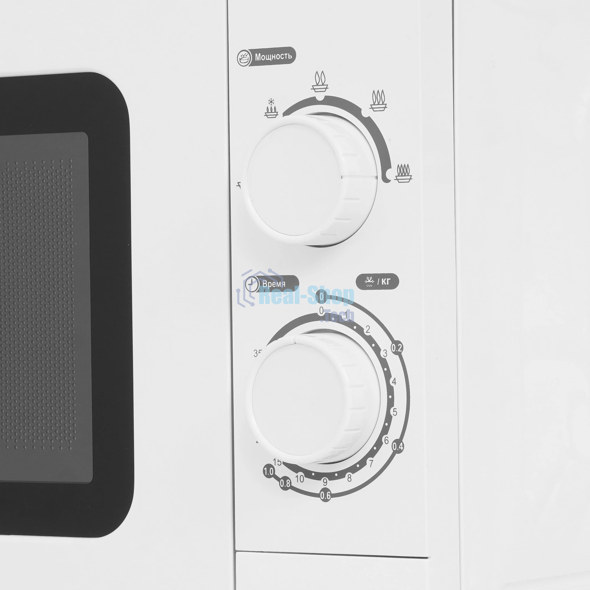 Микроволновая печь Hyundai HYM-M2064 белый, 20 л, 700 Вт, переключатели - поворотный механизм