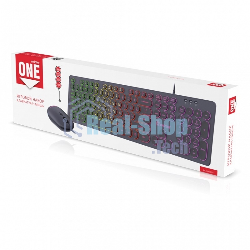 Комплект клавиатура+мышь Smartbuy (SBC-328327-K) ONE 328327 черный