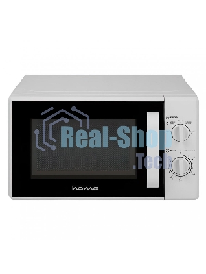 Микроволновая печь HOME HMM207DW белый, 20 л, 700 Вт, переключатели — поворотный механизм