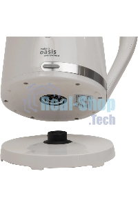 Чайник электрический Oasis K-2PW 1.7л. 2200Вт белый корпус: пластик