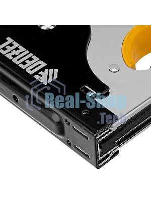 Степлер Denzel металл., скобы в комплекте, плавная регулировка удара, 2К рукоятка, тип 53, 4-14 мм