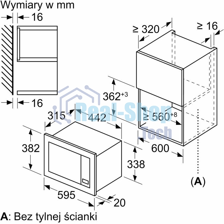 Микроволновая печь Bosch BFL623MB4 черный (встраиваемая)