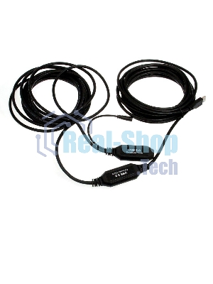 Кабель-адаптер USB3.0-repeater, удлинительный активный Am-->Af 10м VCOM
