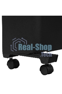 Конвектор Denzel XCE-1500B черный, 1500 Вт, 20 м2, термостат