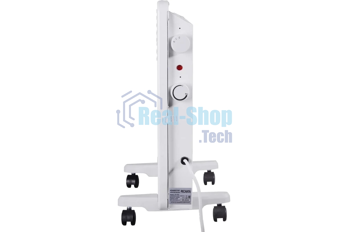 Конвектор Ресанта ОК-2000 белый, 2000 Вт, 25 м2, термостат