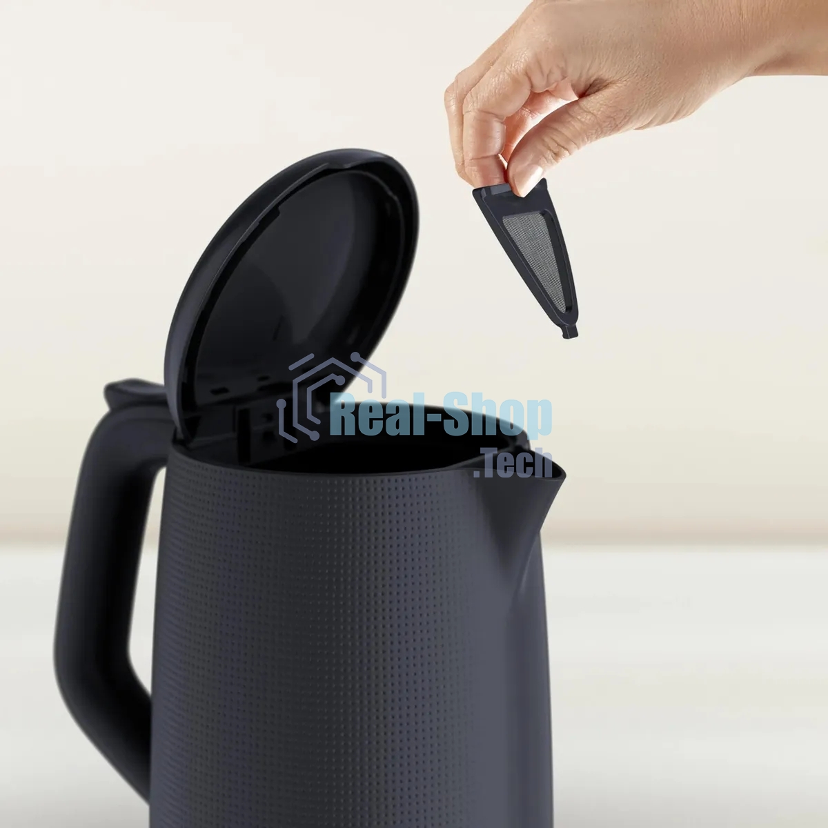 Чайник электрический Moulinex BY2M0810 1.7 л, 2400 Вт, черный