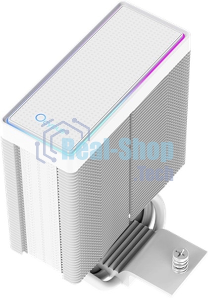 Кулер для процессора Ocypus Gaммa A40 WH ARGB Digital, 100мм ARGB FAN, Top Display Panel, 4 HEAT PIPES, 4-PIN PWM, 600-2400 RPM, 29.5DBA, HYDRO BEARING, LGA115X/1200/1700/18XX, AM4/AM5
