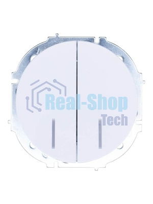 Выключатель 2-кл. СП OSEN 10А IP20 с подсветкой механизм бел. LEZARD 743-0288-112
