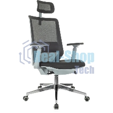 Кресло эргономичное Бюрократ MC-G615N-H черный Elastic-102 Neo Black сетка/ткань с подголов. крестов. алюминий
