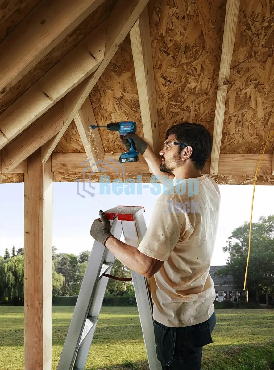 Дрель-шуруповерт Bosch GSB 185-LI, 18 В, 2 Ач, 21 Нм, бесщеточный, ударная