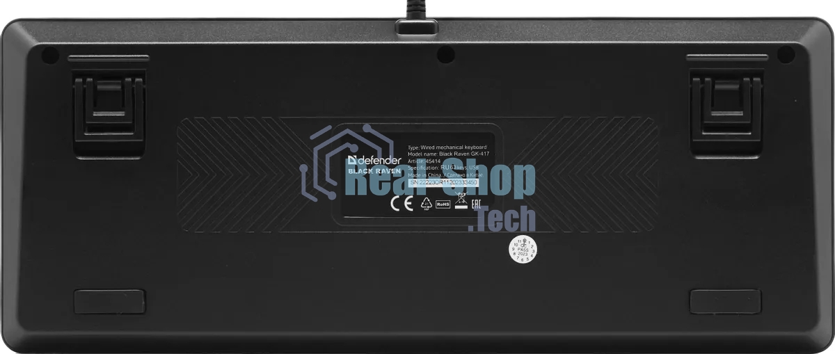 Клавиатура проводная Defender Black Raven GK-417, USB, черный