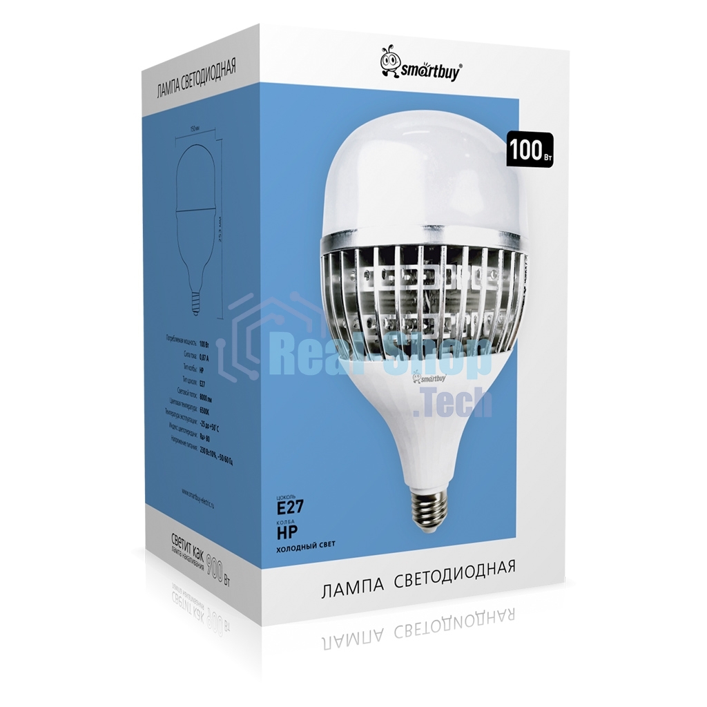 Лента светодиодная Smartbuy (SBL-HP-100-65K-E27) 100W/6500/E27