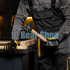 Молоток слесарный Denzel 800 г, кованый квадратный боек, буковая рукоятка