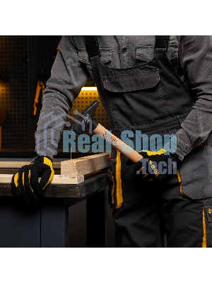 Молоток слесарный Denzel 800 г, кованый квадратный боек, буковая рукоятка