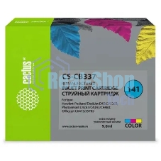 Картридж струйный Cactus CS-CB337 №141 трехцветный (9 мл.) для HP DJ D4263/D4363/D5360/DJ J5783/J6413