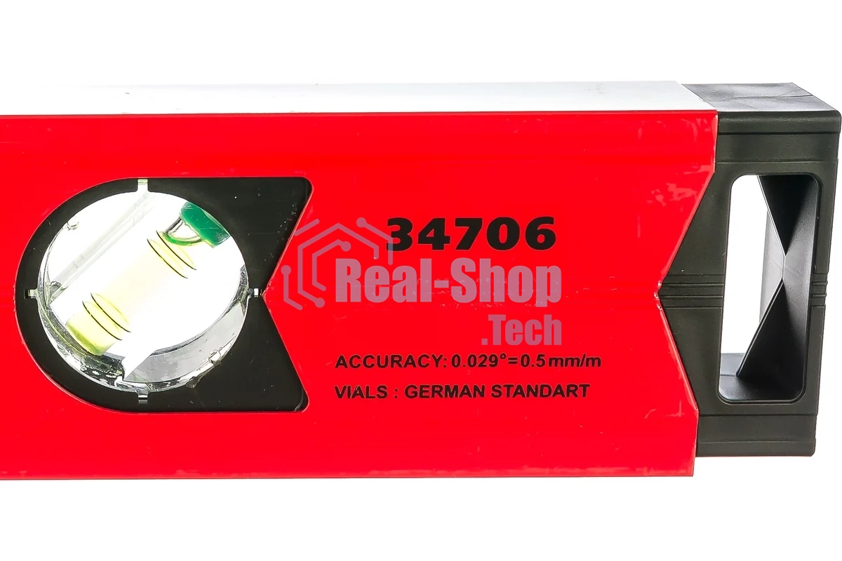 Уровень Matrix алюминиевый, 600 мм, фрезерованный, 3 глазка (1 зеркальный), усиленный