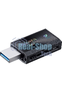 Внешний SSD ADATA SC730, 512 Gb, USB 3.2 Gen 2 Type-A/Type-C, R/W 600/600, черный