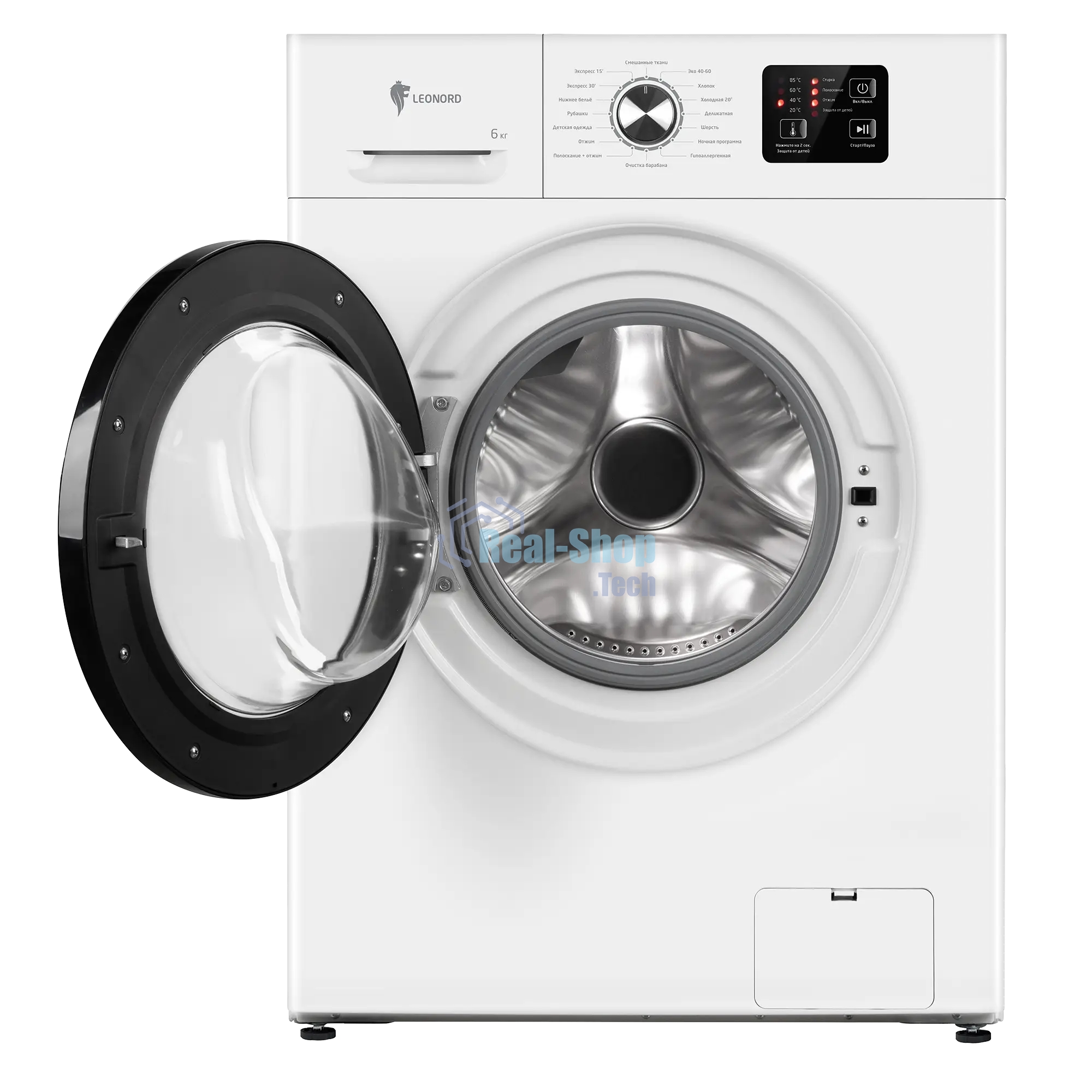 Стиральная машина Leonord LWM-100610 белый, загрузка фронтальная 6 кг, 1200 об/мин, класс A+