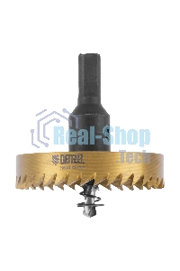 Коронка по металлу Denzel HSS, 63 мм, нитридтитановое покрытие