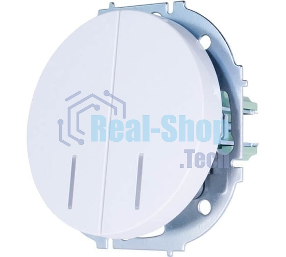 Выключатель 2-кл. СП OSEN 10А IP20 с подсветкой механизм бел. LEZARD 743-0288-112