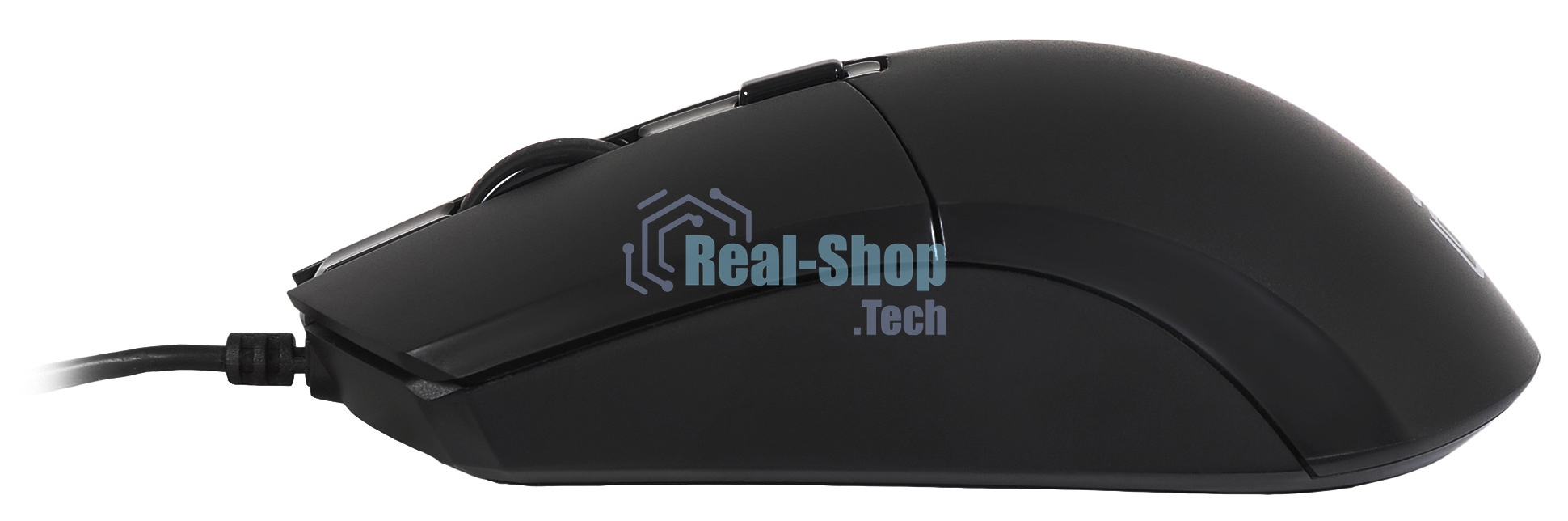 Мышь проводная Oklick 207M черный, 2400 dpi, USB, кнопки - 4