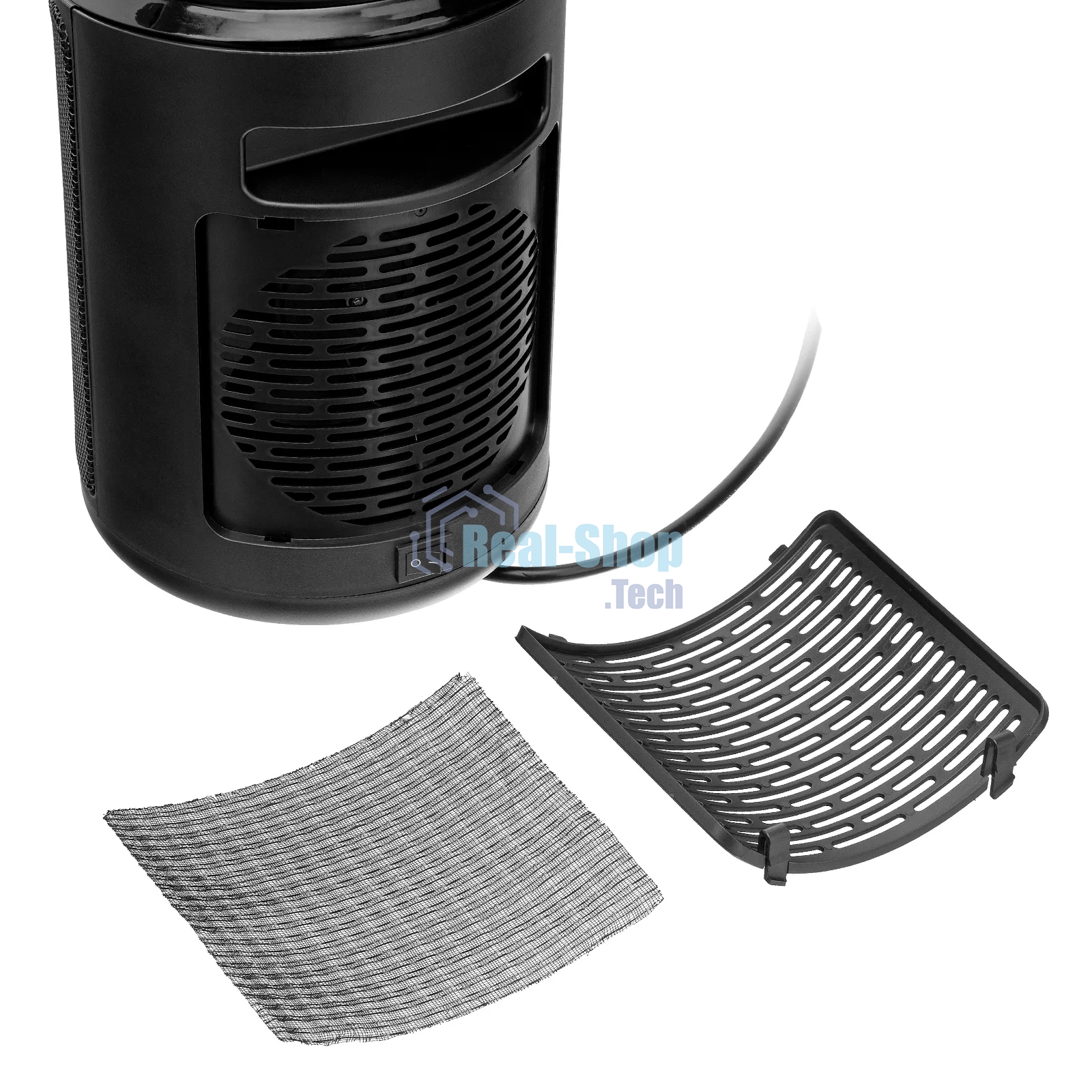 Тепловентилятор керамический Denzel DTFC-2000X, 1000/2000 Вт, 20 м2, 3 режима, пульт, Wi-Fi, термостат